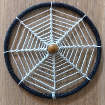 Cobweb geometric dreamcatcher SVG laser cut pattern