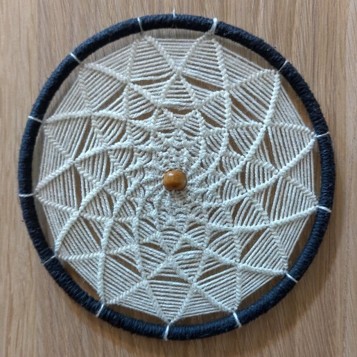 Lotus petal geometric dreamcatcher pattern